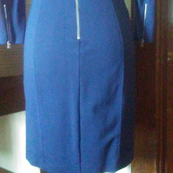 J Crew Cobalt Blue Fitted Long Sleeve Sheath Dress - Picture 4 of 8